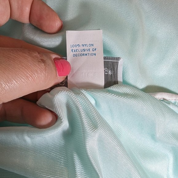 Personal Image Movie Star Vintage Nightie Nightgown Nylon Chiffon Green Size M - Picture 8 of 8